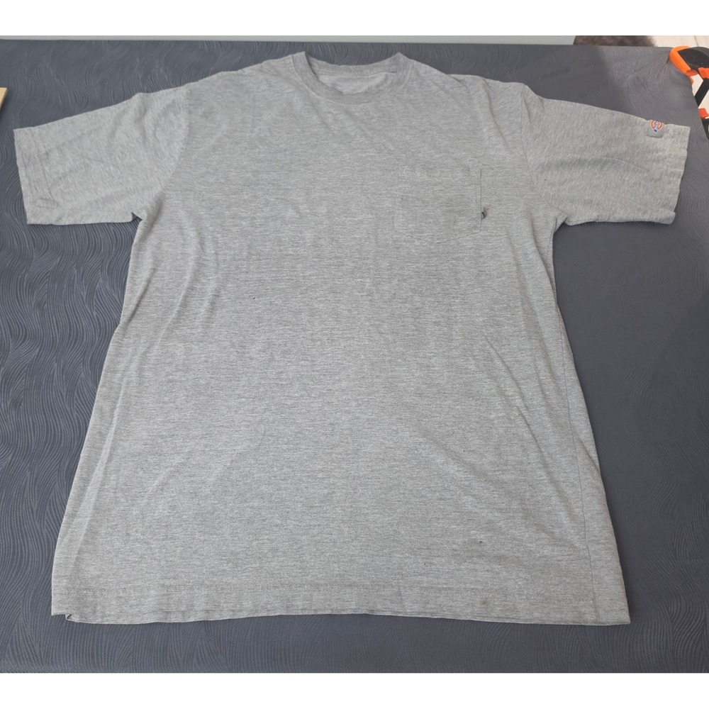 Dickies Eddie Bauer Work Shirt Lot Mens XXL Grey Short Sleeve Pocket Tee 4 Pack